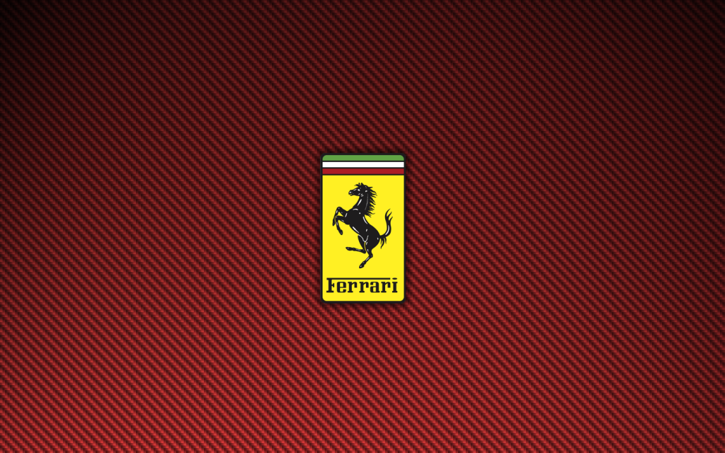 Ferrari Logo Red Carbon Fiber Wallpaper 1440×900 | darelparker.com